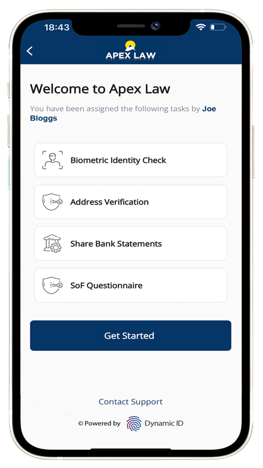 #5. Apex Law Client Onboarding (iOS) Podle: Lawtech 365 Limited