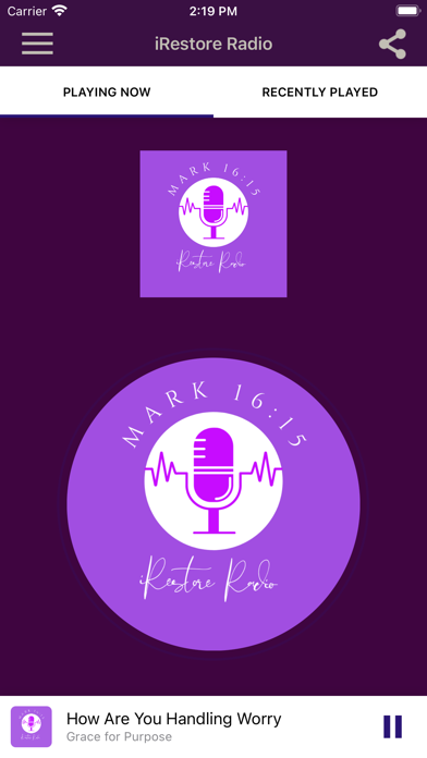 iRestore Radio Screenshot