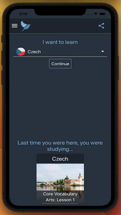 Bluebird: Learn Czech Screenshot