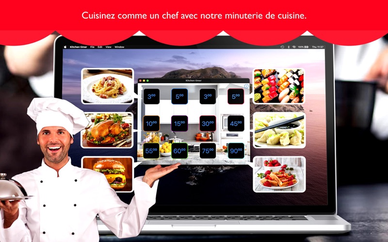 Screenshot #1 pour Minuteur de cuisine Pro