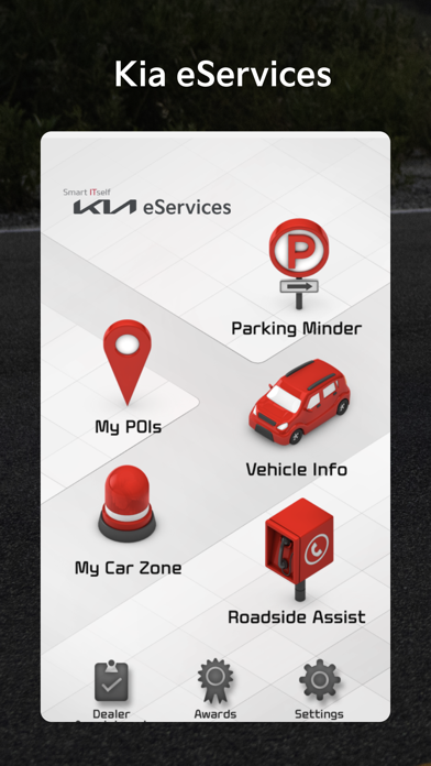 Kia eServices Screenshot