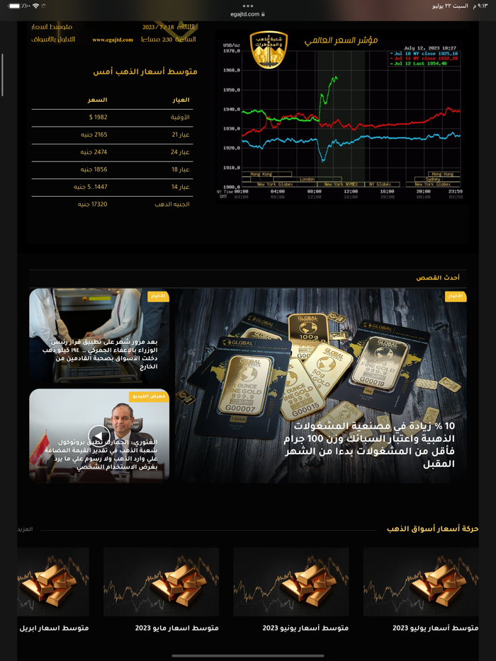EGAJTD - شعبة الذهب