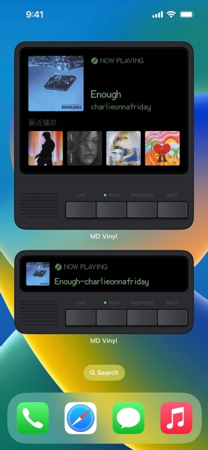 WidgetPod is a highly customizable Now Playing widget for Apple