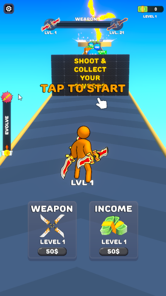 #1. Sword Shooter (iOS) 由: Utku Yazici