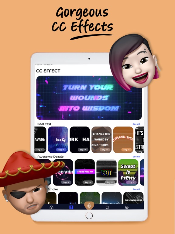 Magic Voice Changer & Effects iPad screenshot 5 - Photo & Video app