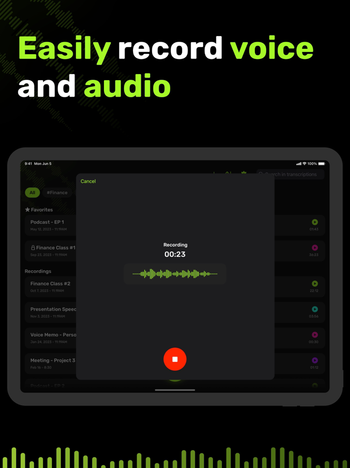 VoiceRec AI Vocal Recorder