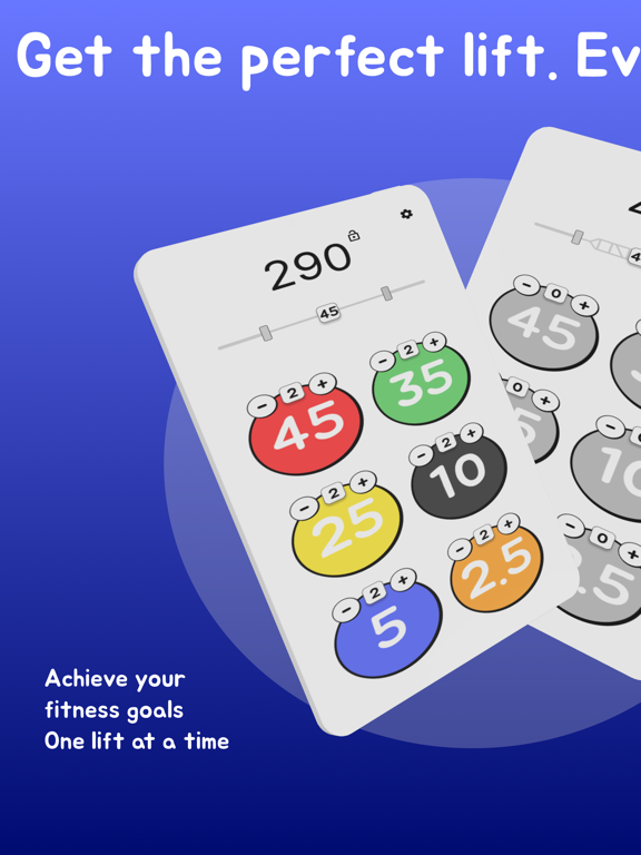 Gym Bar Calculator iPad screenshot 1 - Health & Fitness app