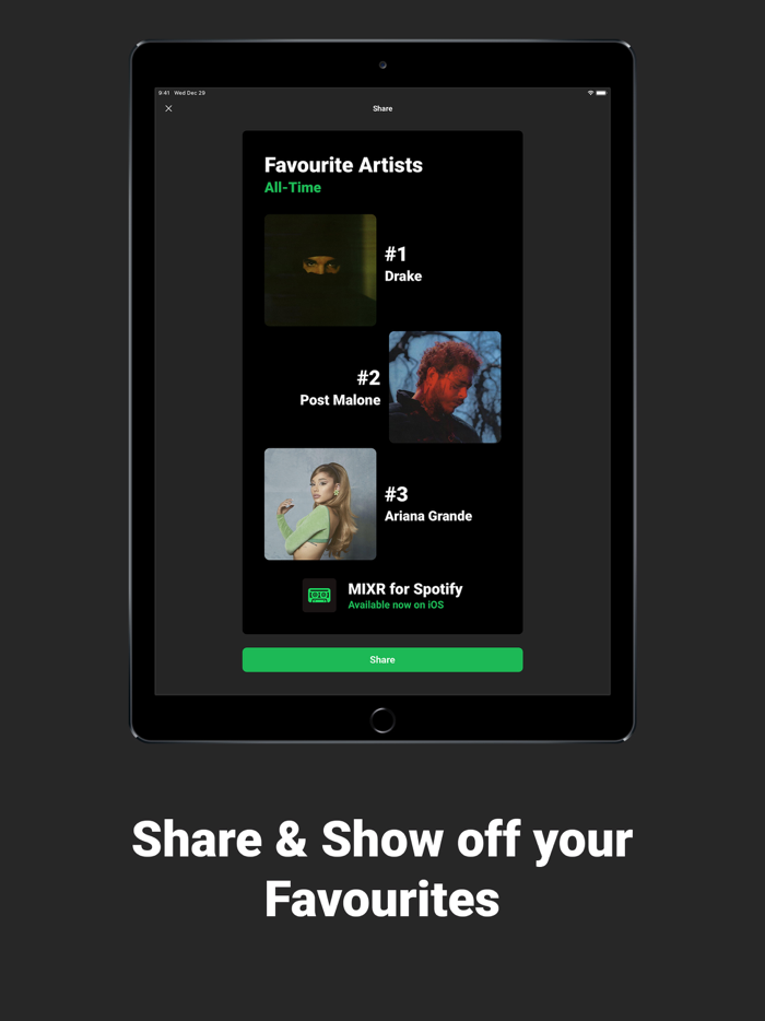 MIXR - Statistics for Spotify