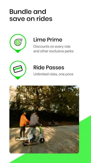 Captura de pantalla de Lime - #RideGreen en iPhone 8