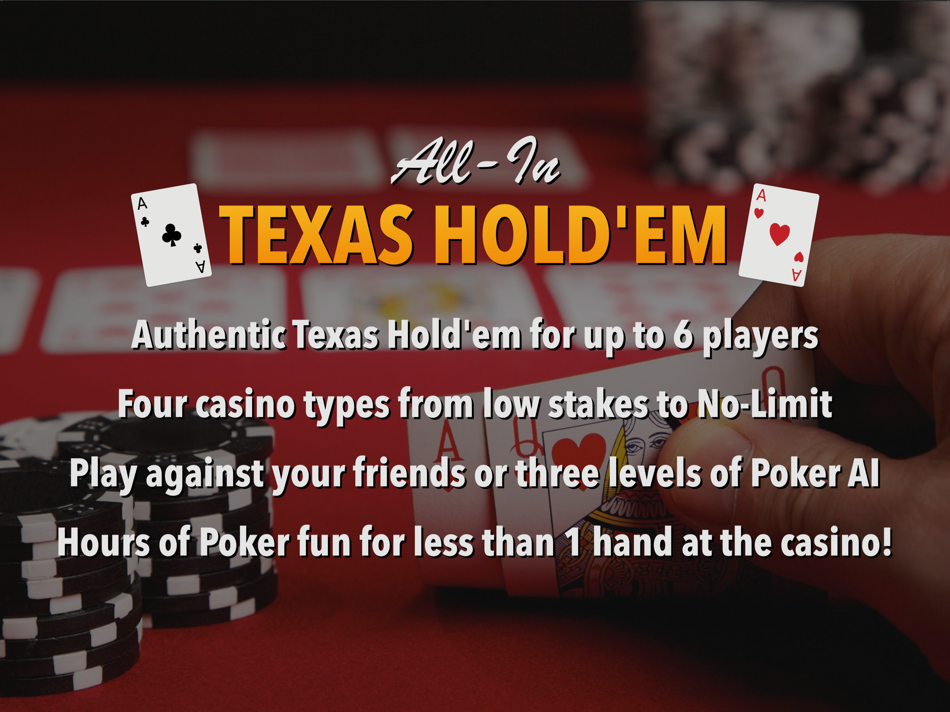 #2. All-In Texas Hold'em (iOS) Bởi: F5 Games