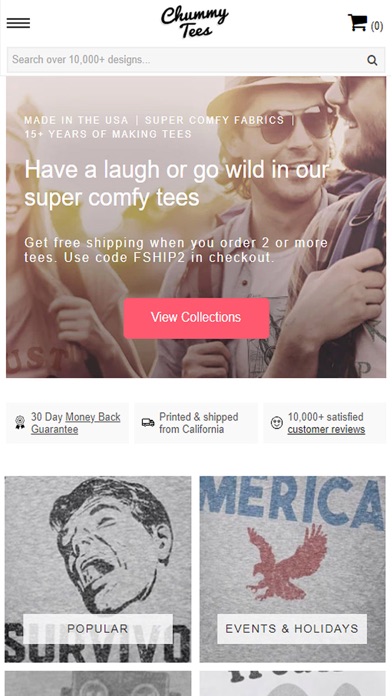 Chummy Tees Screenshot