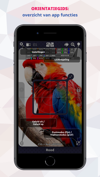 ColorMeter RGB Colorimeter iPhone app afbeelding 4