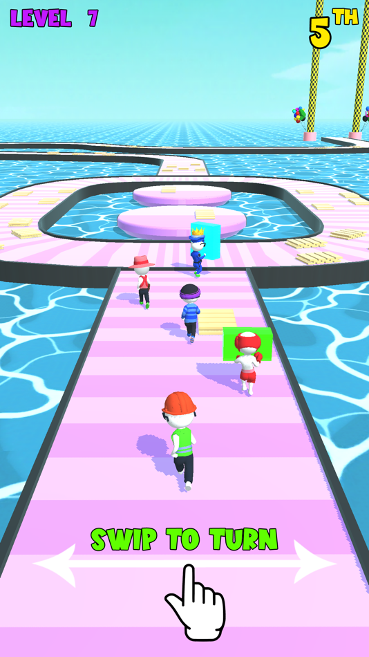 #4. Fun Race 3D Game : Bridge Race (iOS) 由: Shahid Iqbal Iqbal