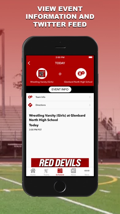Hinsdale Central Athletics Screenshot
