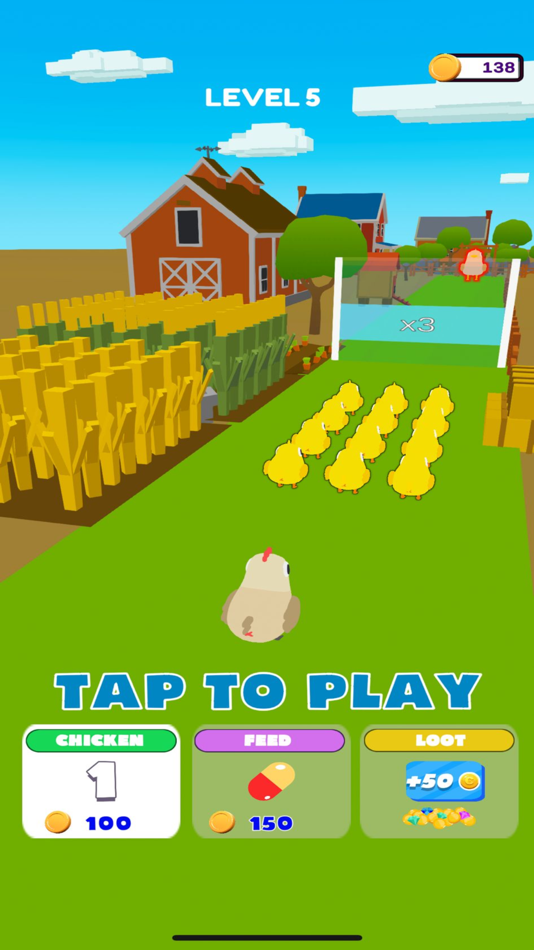 #1. Chicken Crowd Control 3D (iOS) 由: Baris Kaya