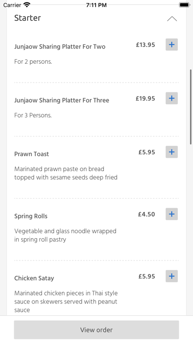 Junjaow Thai, Torquay Screenshot