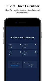 rule of three calculator pro iphone screenshot 1