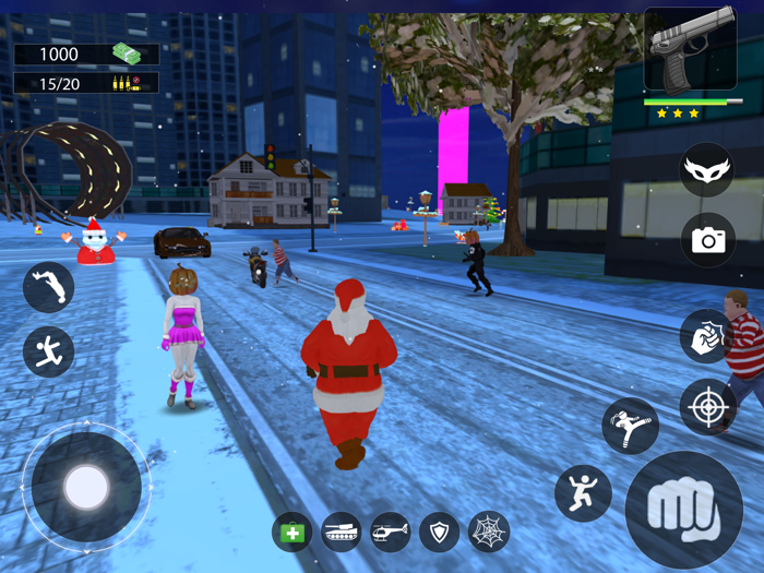 Christmas Gangster Rope Santa