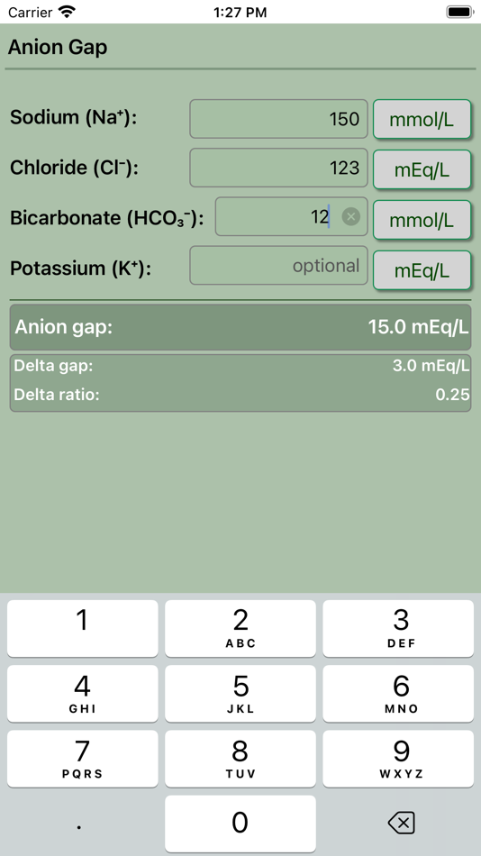 #8. Anion Gap Calculator Pro (iOS) 由: Krzysztof Gwiazda