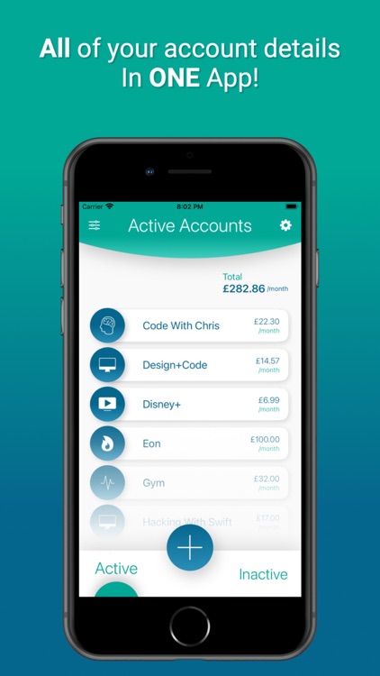 LifeAdmin: Accounts Tracker