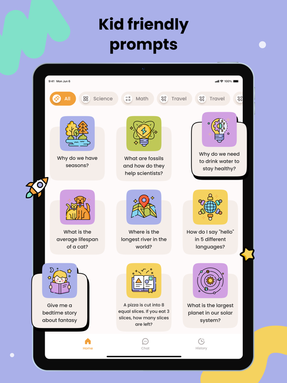 Safe AI Chat Bot for Kids・Zoe iPad screenshot 4 - Education app