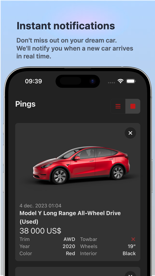 #1. Tesla Pinger (iOS) 由: Adam Noren