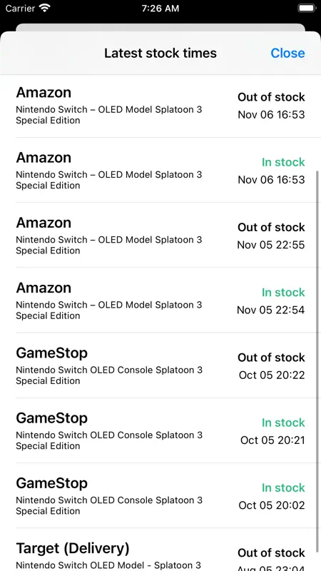 HotStock - in-stock alerts screenshot 5 of 8