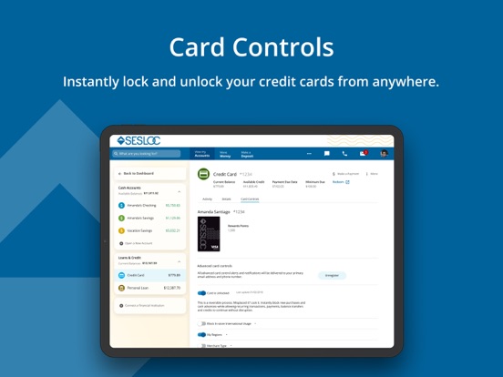 SESLOC Mobile App iPad screenshot 4 - Finance app
