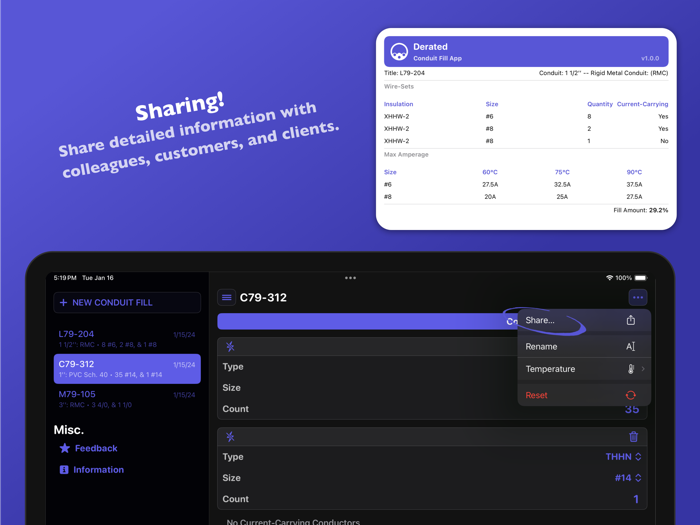 Derated Conduit Fill