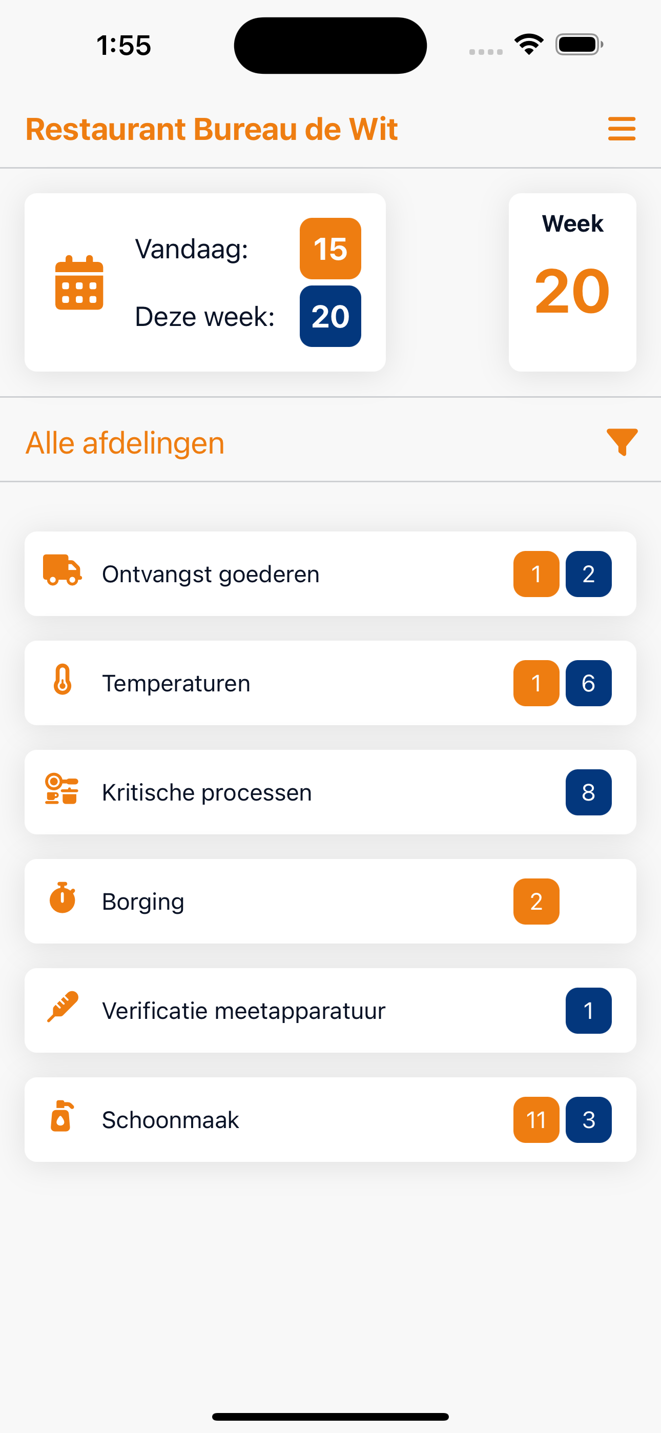 HACCP app Bureau de Wit