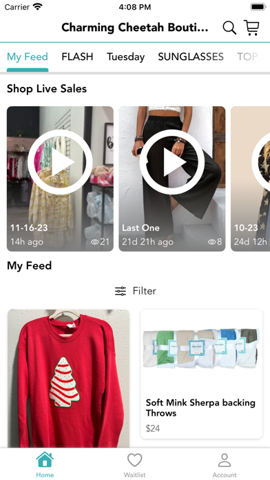 Charming Cheetah Boutique Screenshot