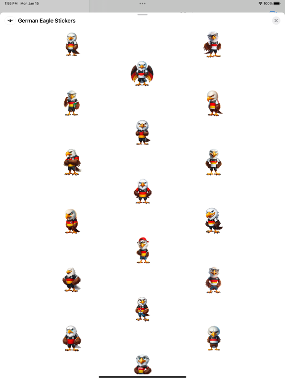 Screenshot #4 pour German Eagle Stickers