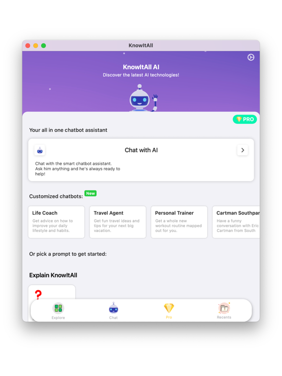 AI Chatbot & Writer: KnowIt