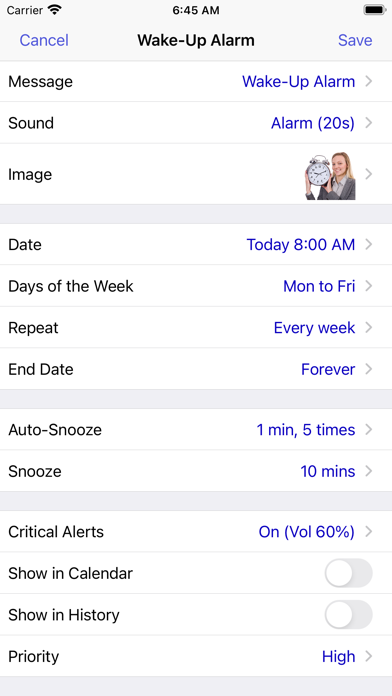 Reminders with Voice Reminder Screenshot