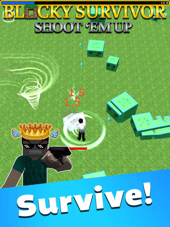 Screenshot #5 pour Blocky Survivor: Roguelike RPG