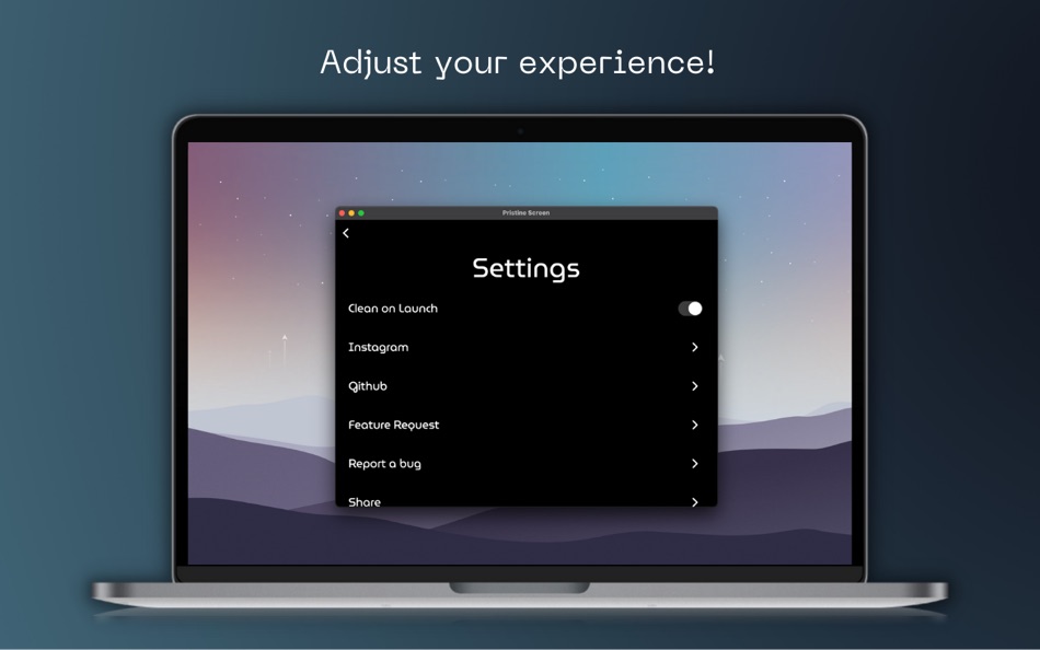 #4. Pristine Screen (macOS) 由: Rohin Inani