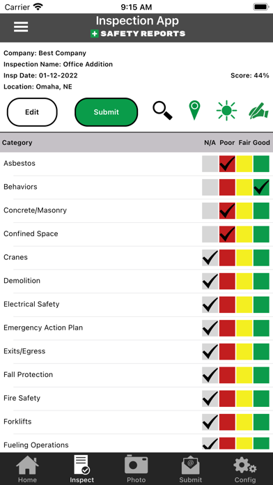 Safety Reports Inspection | SR Screenshot