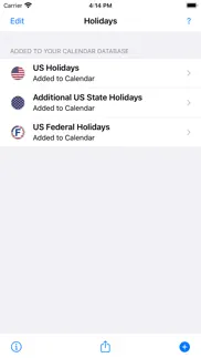 us holidays - cals with flags iphone screenshot 4
