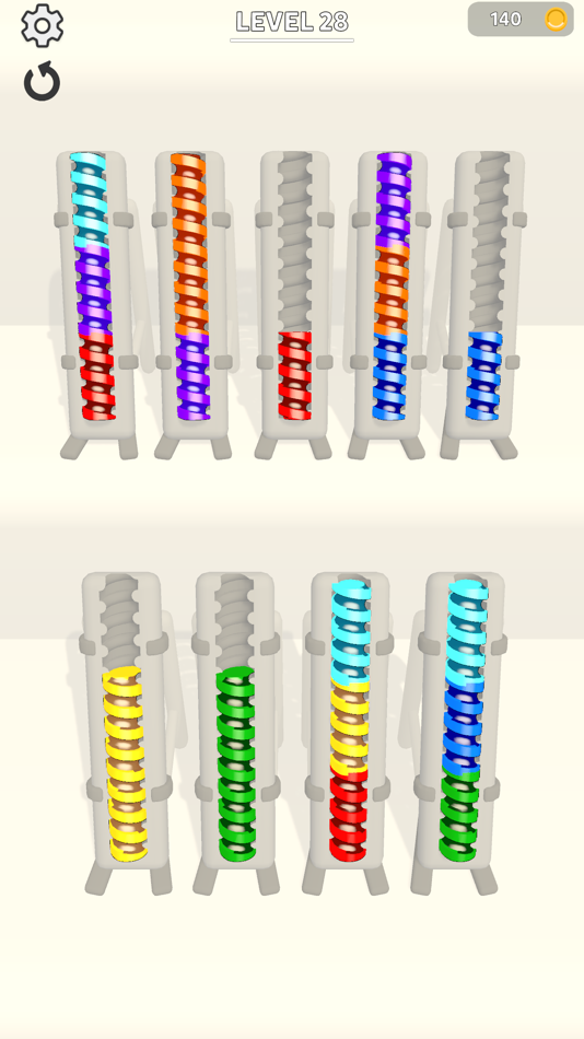 #9. Color Screw Sort (iOS) 由: Babil Studios