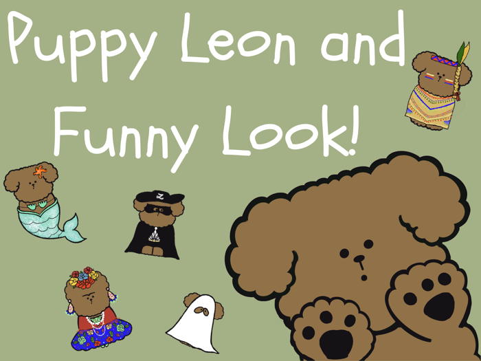 Puppy Leon and funny look
