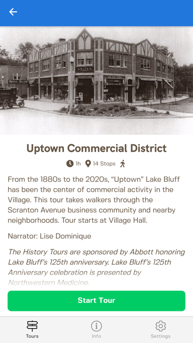 Lake Bluff Walking Tours Screenshot
