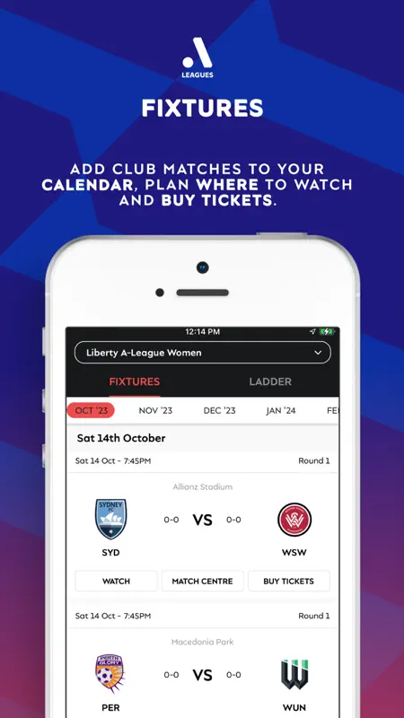 A-Leagues & Clubs Official App screenshot 6 of 7