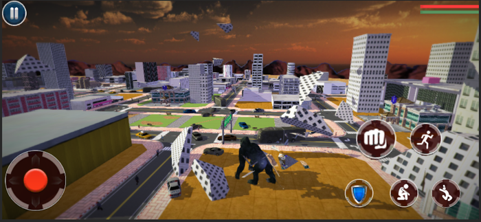 Kaiju Gorilla Vice Town Attack