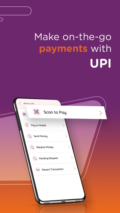 AU 0101: Savings, Credit, UPI Screenshot