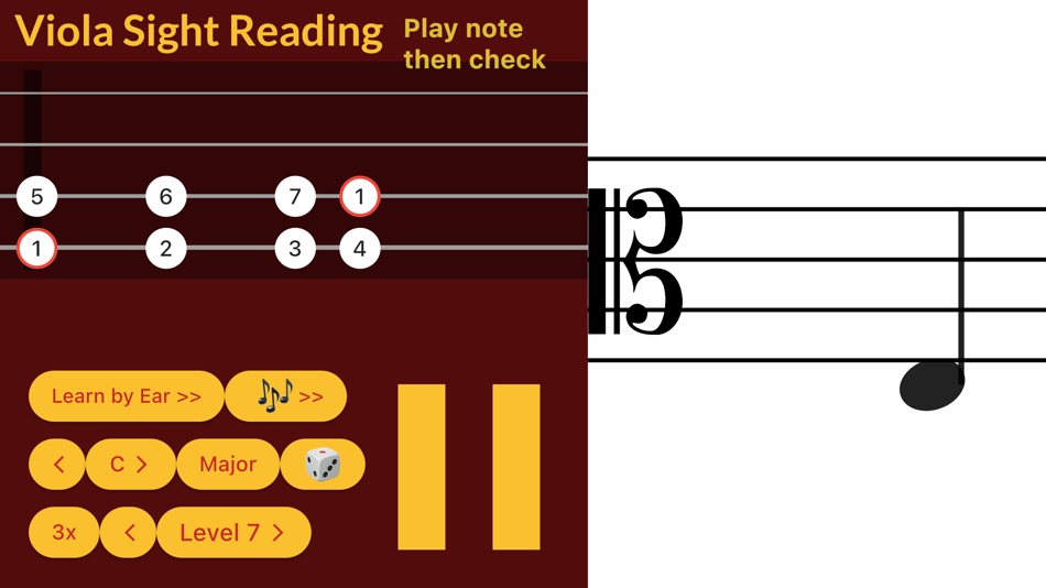 #2. Viola Sight Reading (iOS) 由: Oleg Sokolov