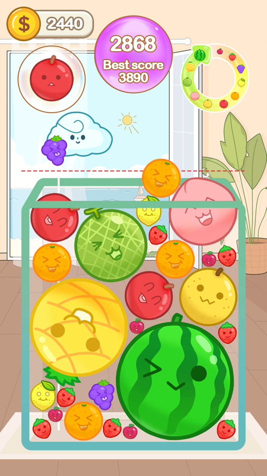 #1. Watermelon Drop - Merge Fruit (iOS) 由: THAO NGUYEN THI