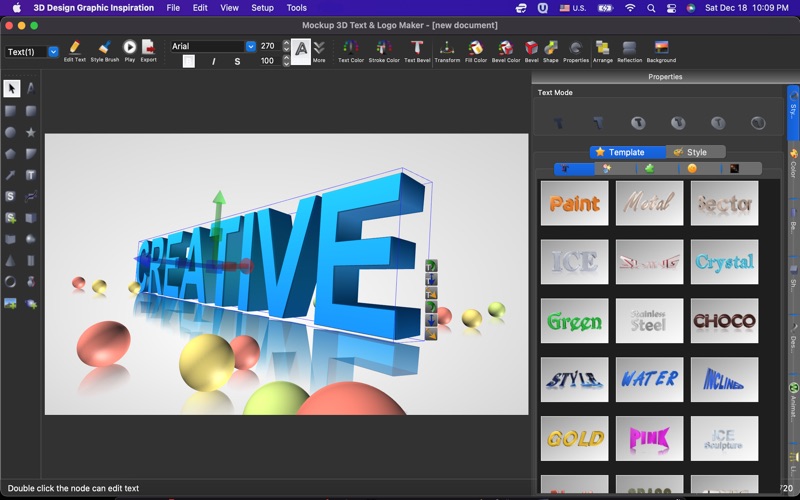 3D Design Graphic Inspiration Screenshot