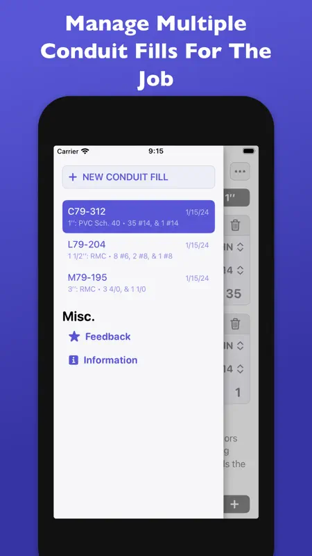 Derated: Conduit Fill screenshot 5 of 6