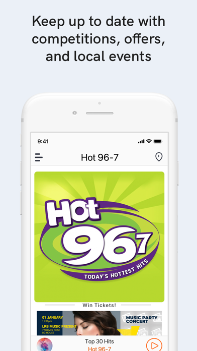 Hot 96-7 Screenshot