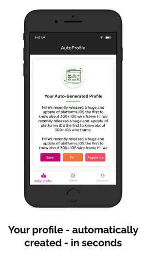 AutoProfile: Personal Profiles screenshot 2